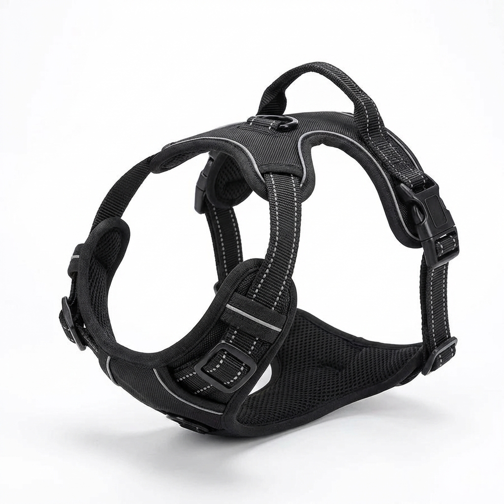 CURAPETS Leather Vest Harness & Leash Set