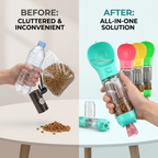 CURAPETS 3-in-1 Travel Hydration Bottle