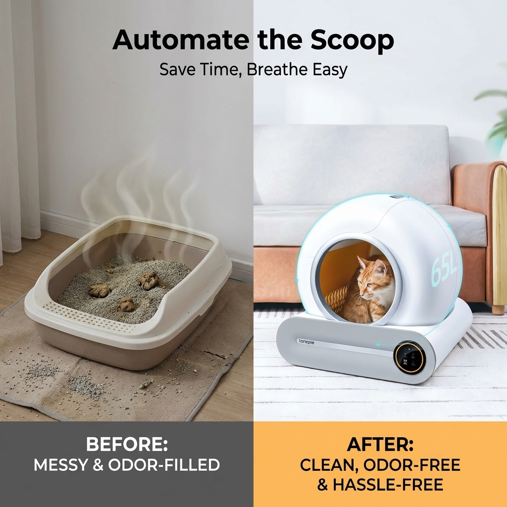 CURAPETS Smart Self-Cleaning Litter Box
