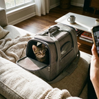 CURAPETS Foldable Mesh Pet Travel Carrier