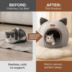 CURAPETS Deep Sleep Cave Pet Bed