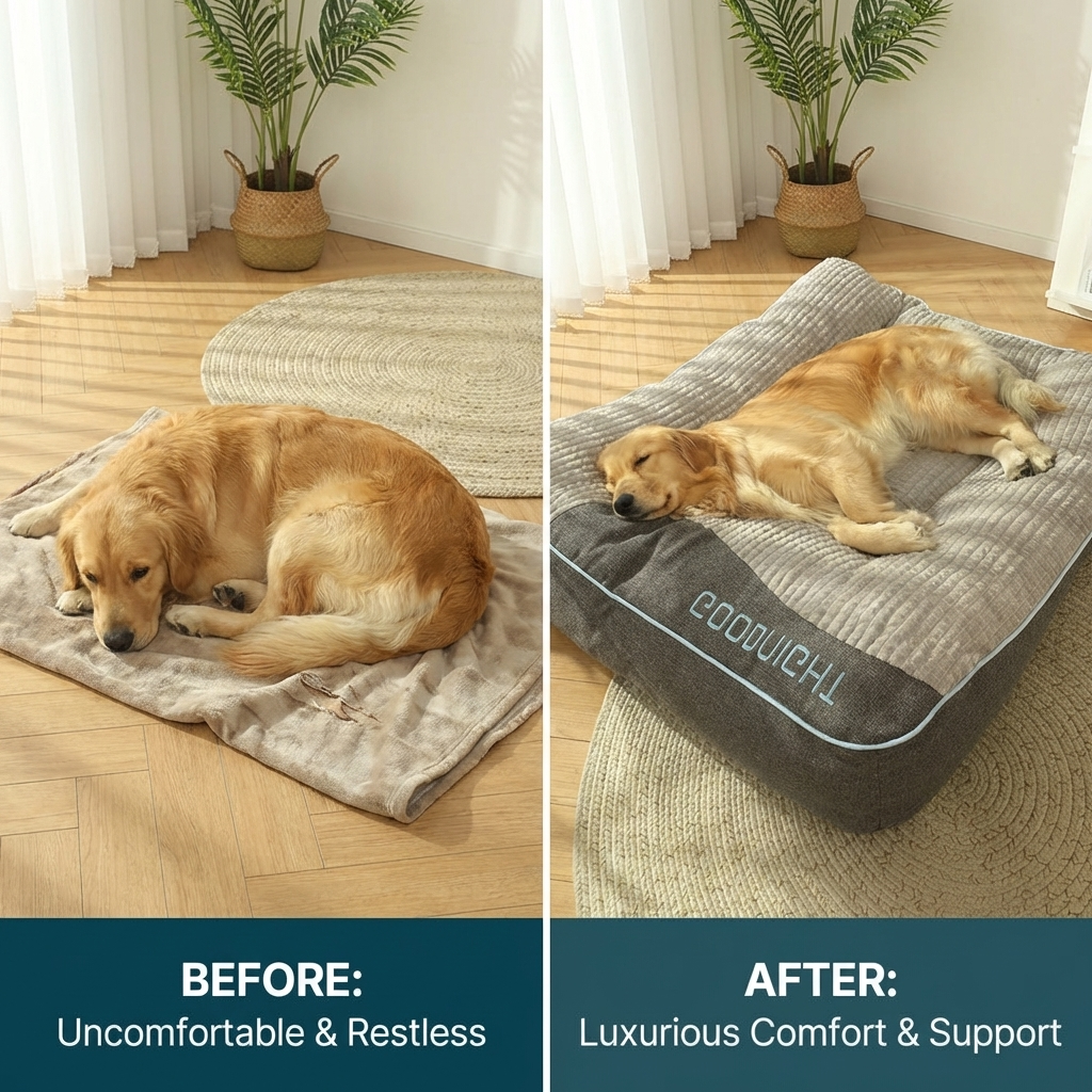 CURAPETS GOODNIGHT Winter Plush Dog Mat Bed
