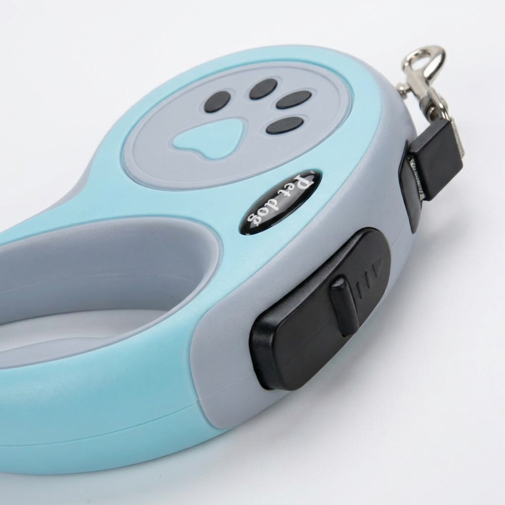 CURAPETS Paw Print Retractable Leash