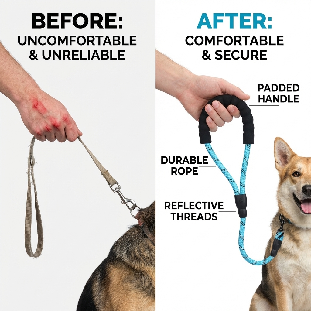 CURAPETS Reflective Comfort-Control Dog Leash