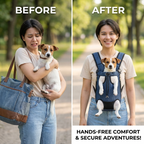 CURAPETS Camouflage Breathable Dog Travel Backpack