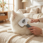 CURAPETS 2-in-1 Massaging Deshedding Brush