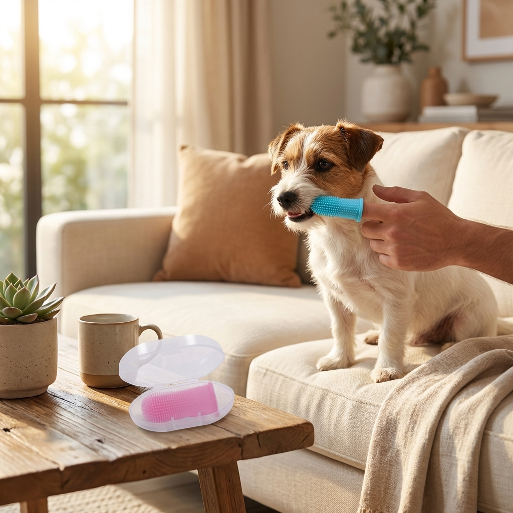 CURAPETS 360° Silicone Finger Toothbrush