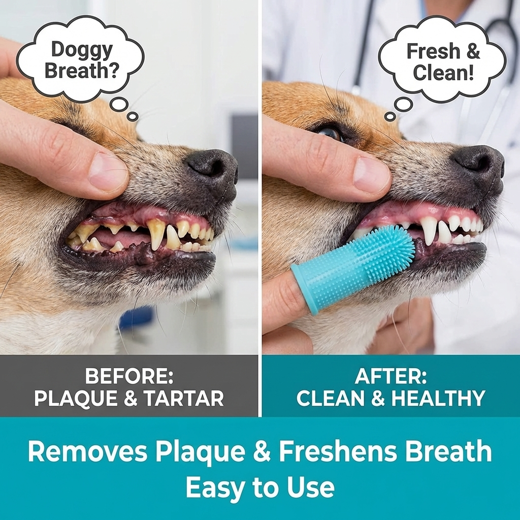 CURAPETS 360° Silicone Finger Toothbrush