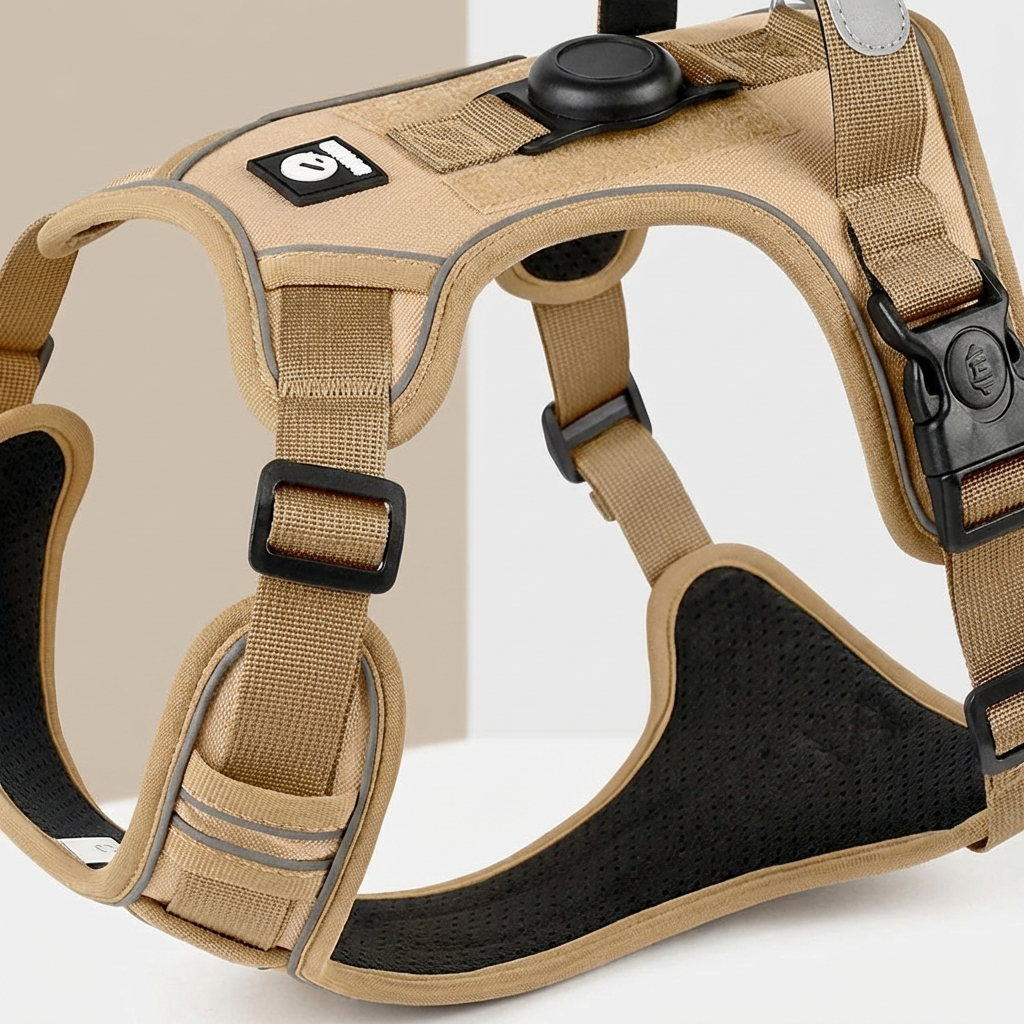 CURAPETS Airtag-Ready Reflective Dog Harness Set