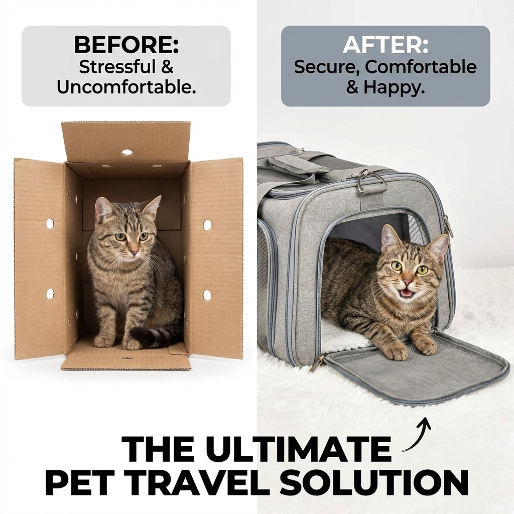 CURAPETS Claw-Defense Airline Pet Carrier