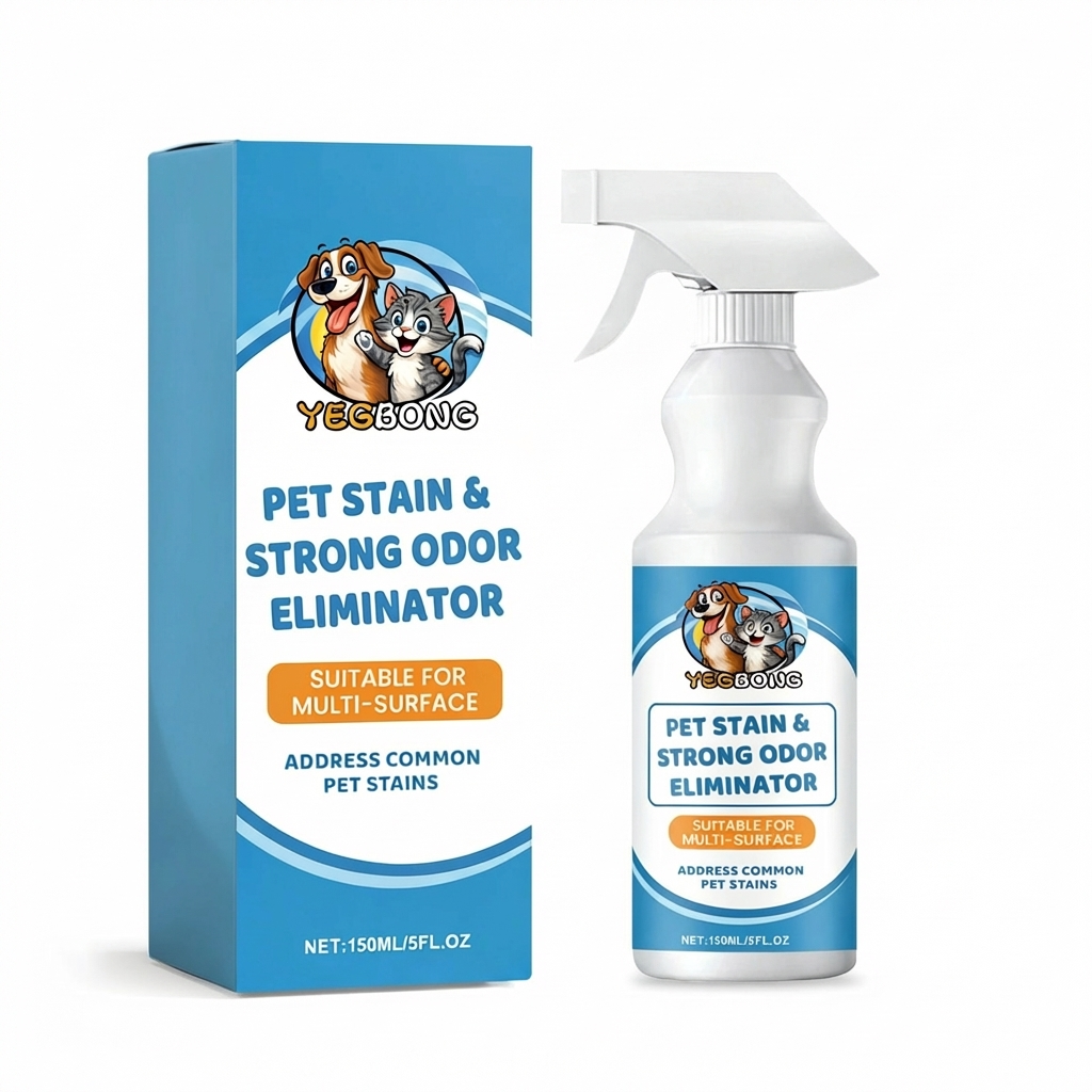 CURAPETS Premium Pet Stain & Odor Remover. Spray this to make years of stains, odors, & frustration vanish permanently