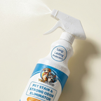 CURAPETS Premium Pet Stain & Odor Remover. Spray this to make years of stains, odors, & frustration vanish permanently