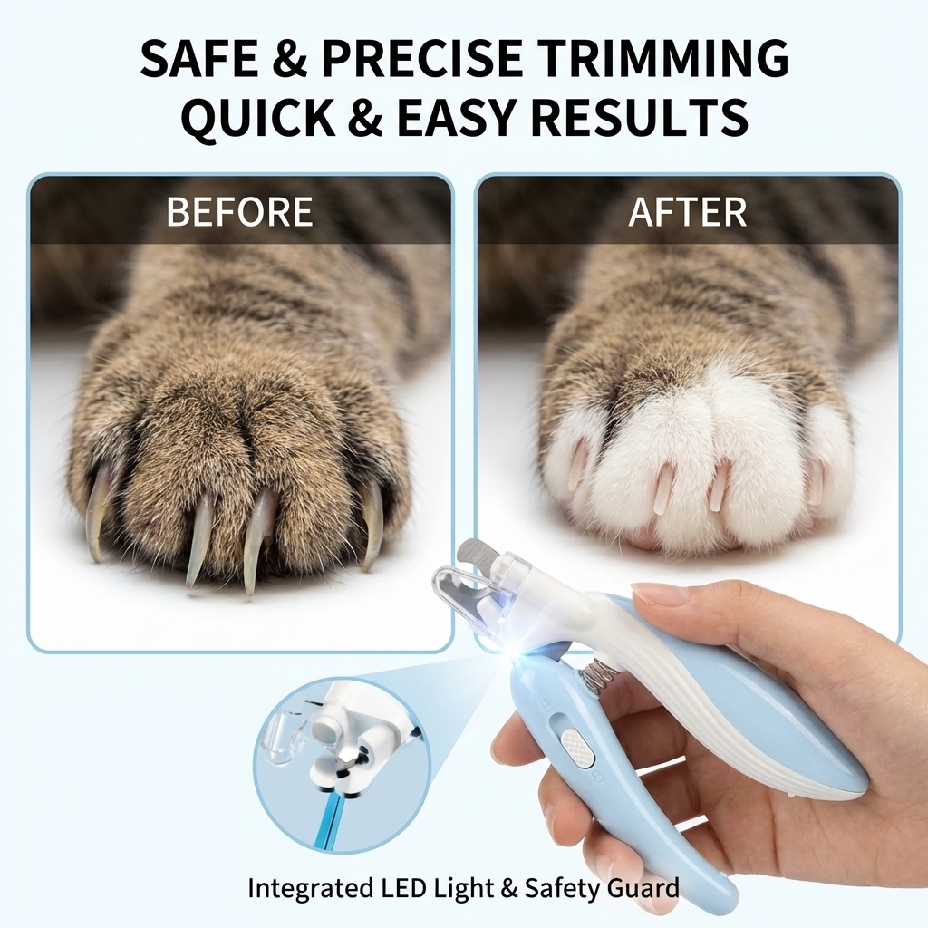 CURAPETS LED Precision Pet Nail Clippers