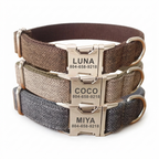 CURAPETS Signature Plaid Personalized Collar Set