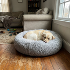 CURAPETS Plush Donut Calming Pet Bed