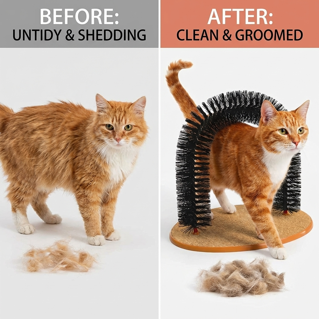 CURAPETS Self-Grooming Arch Cat Spa Toy