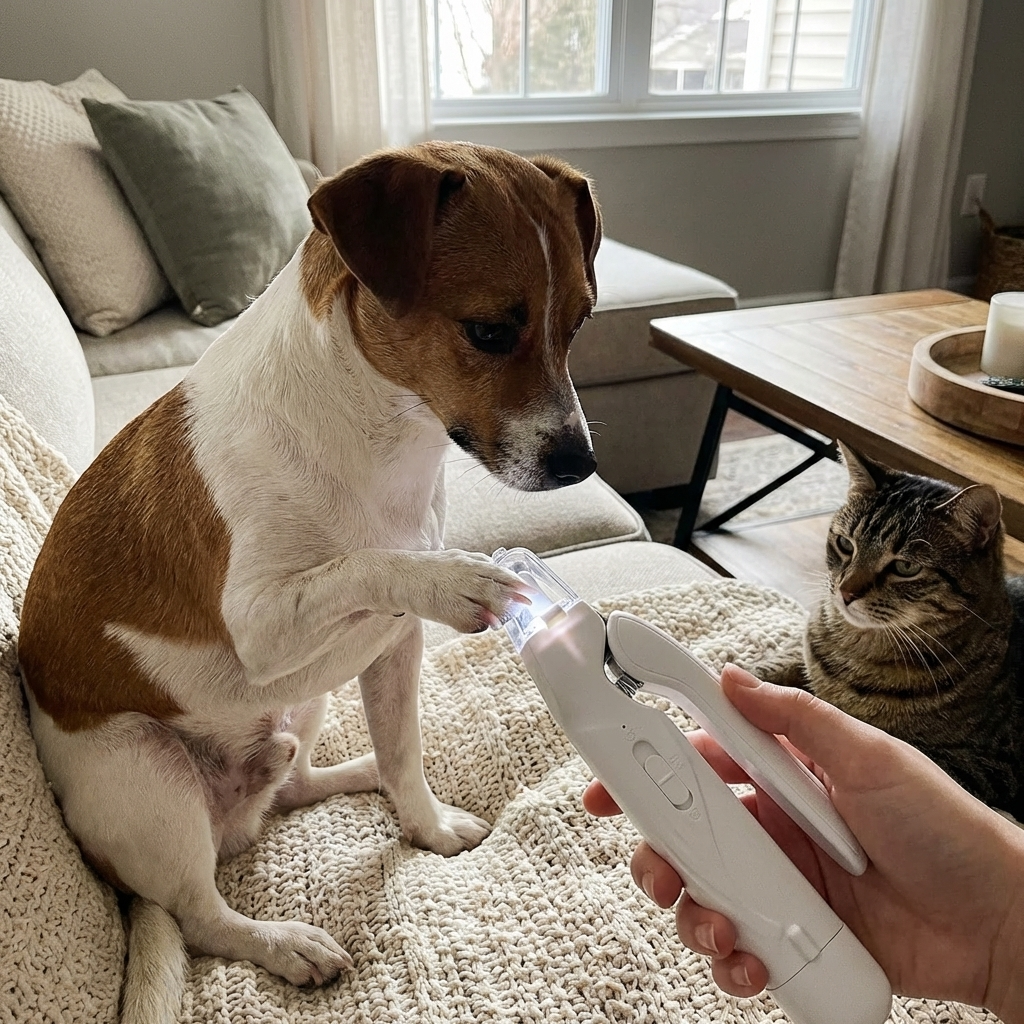 CURAPETS QuietCare LED Pet Nail Grinder