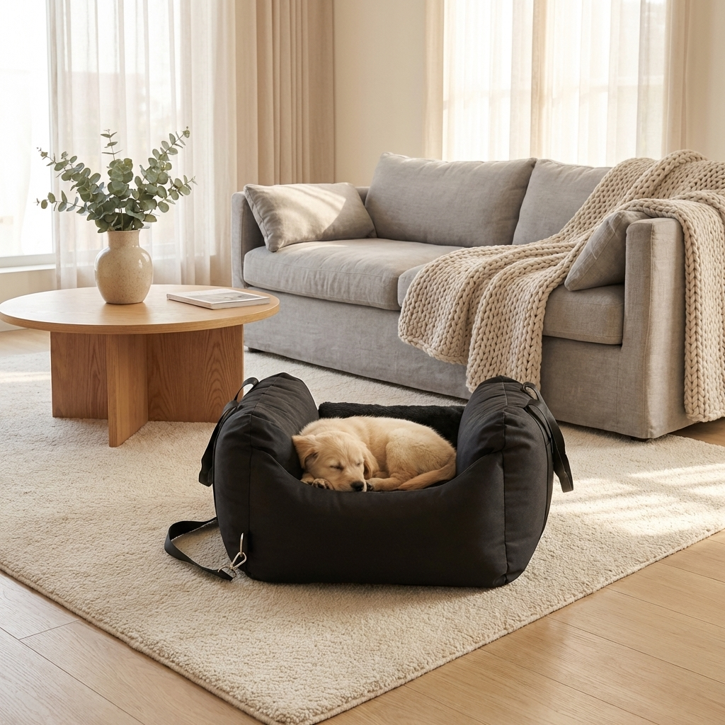 CURAPETS Luxe Travel Dog Car Seat Bed