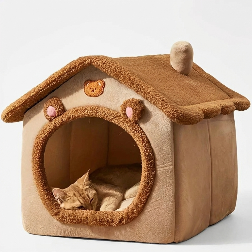 CURAPETS Cozy Warm Pet House Bed
