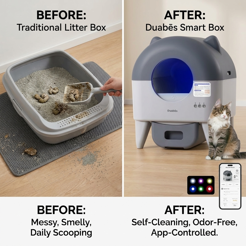 CURAPETS LunaPurr Smart Self-Cleaning Litter Box