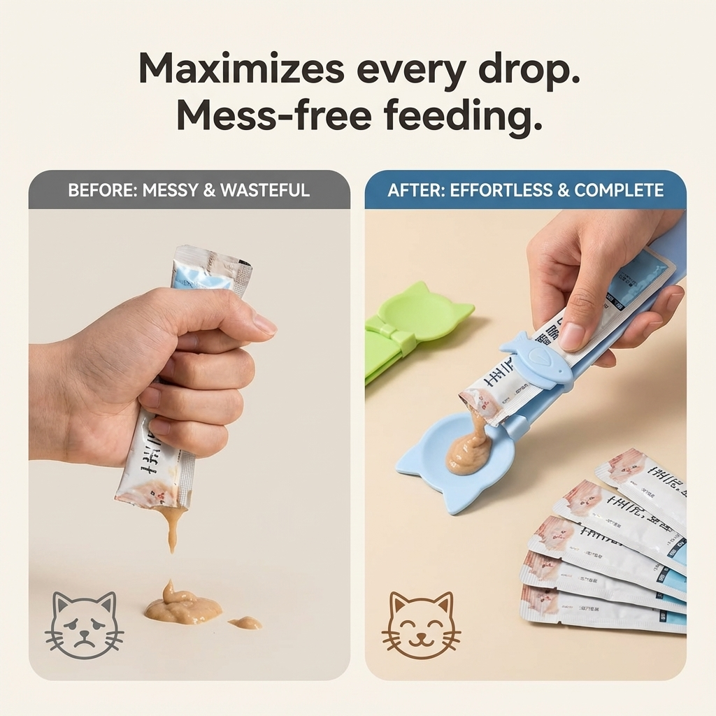 CURAPETS Lickable Wet Food Feeder Spoon