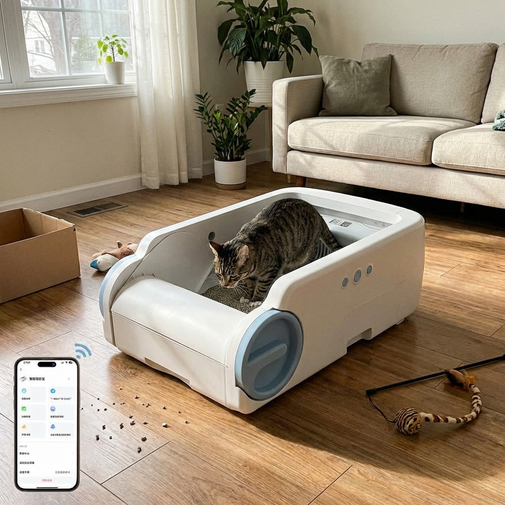 CURAPETS Smart Open Automatic Litter Box
