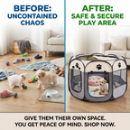 CURAPETS Foldable Octagonal Pet Playpen