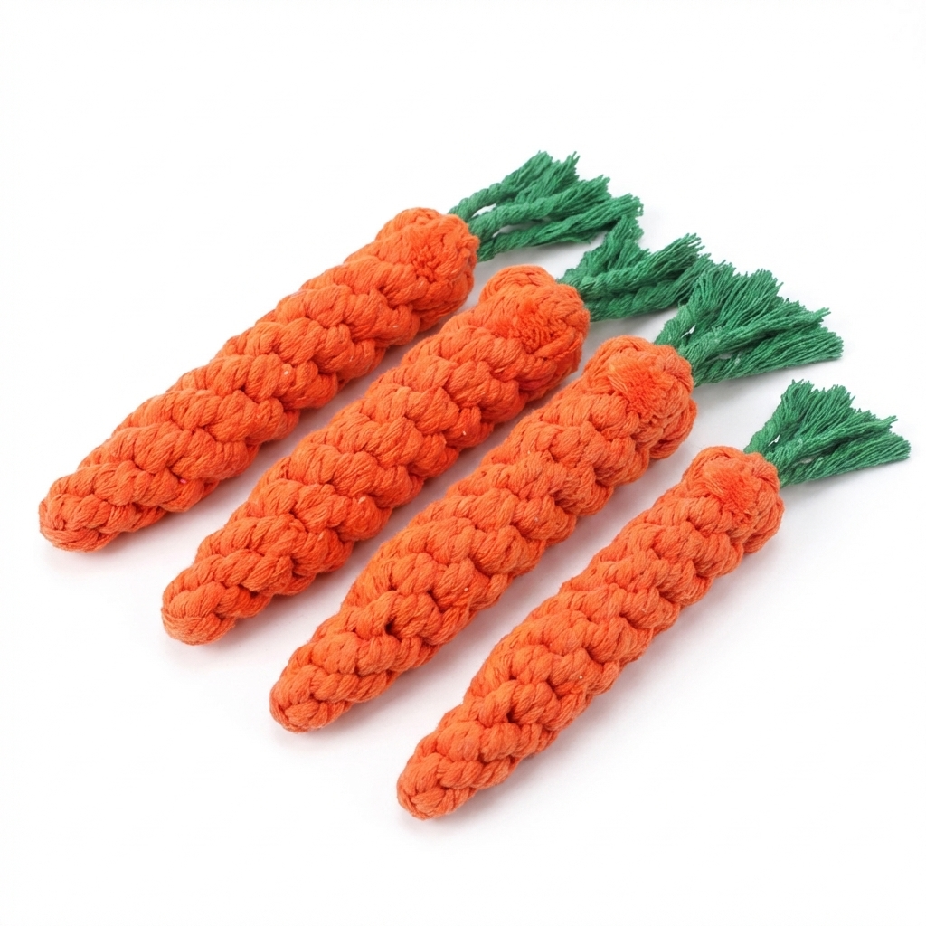 CURAPETS Carrot Rope Chew Toy