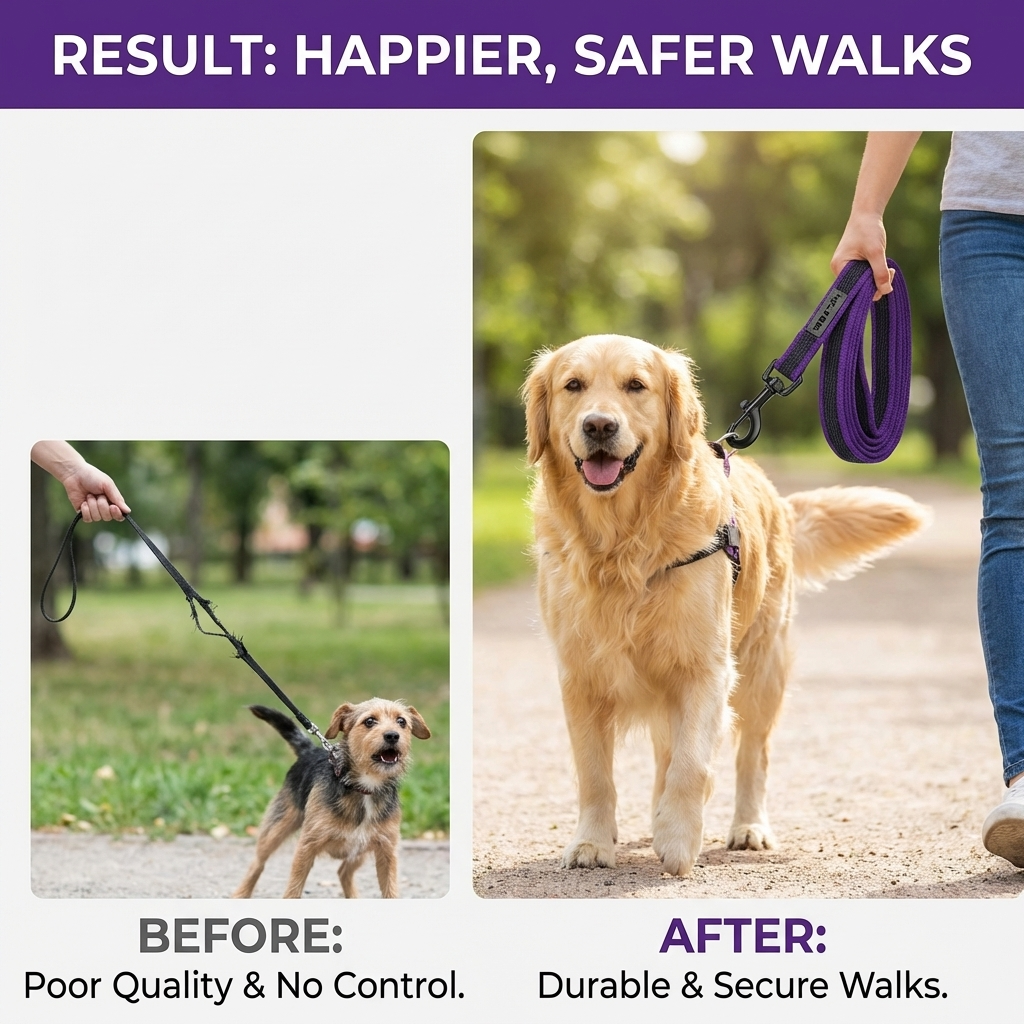 CURAPETS Dual-Color Long Training Leash