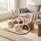 CURAPETS Cozy Corner Cat Tunnel Bed