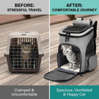 CURAPETS Expandable Pet Carrier Backpack