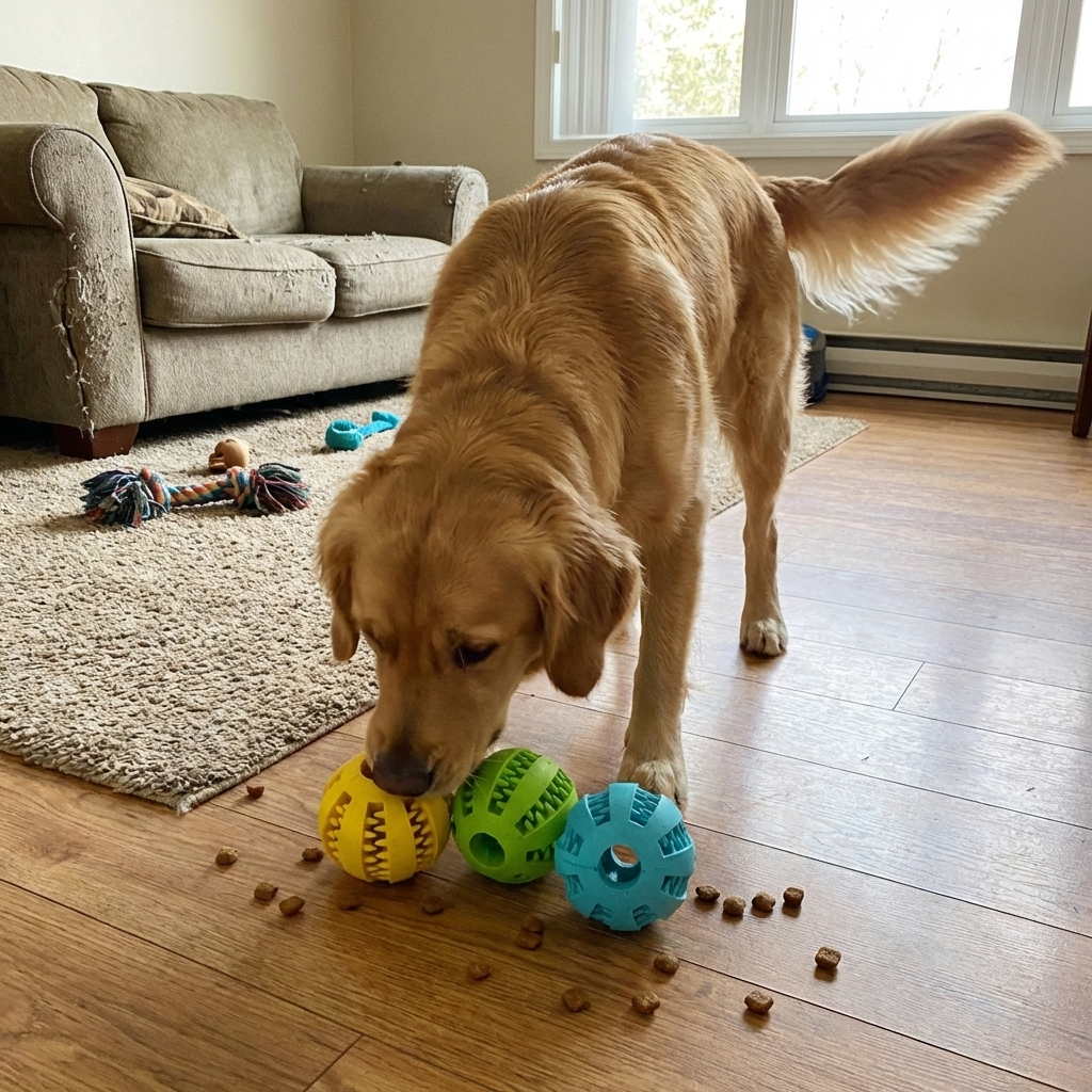 CURAPETS Bite-Resistant Treat Ball Toy