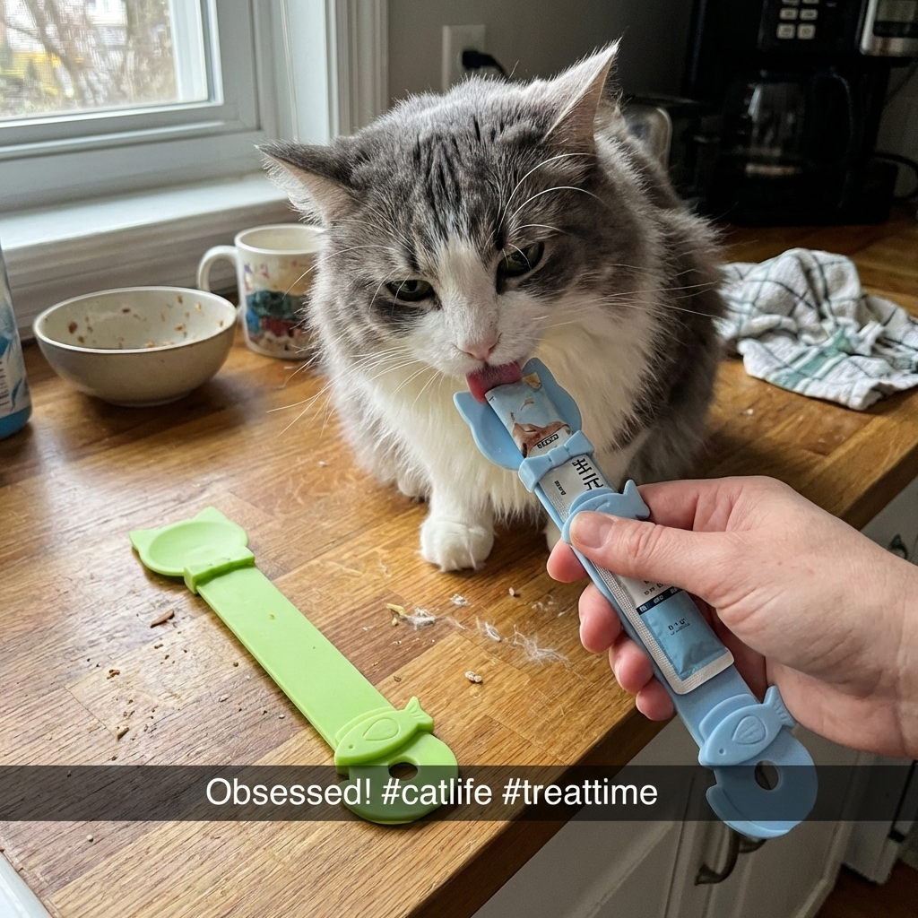 CURAPETS Lickable Wet Food Feeder Spoon