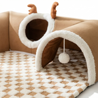 CURAPETS Cozy Corner Cat Tunnel Bed