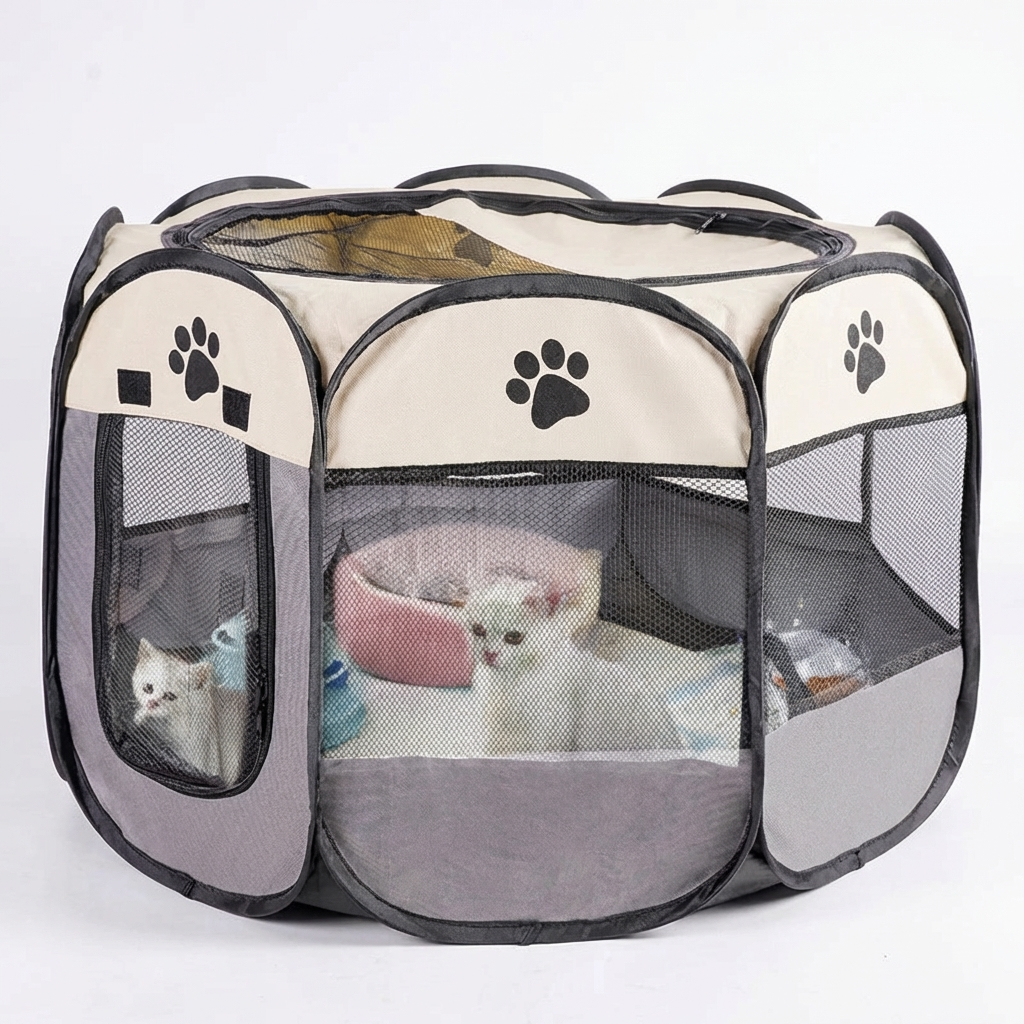 CURAPETS Foldable Octagonal Pet Playpen