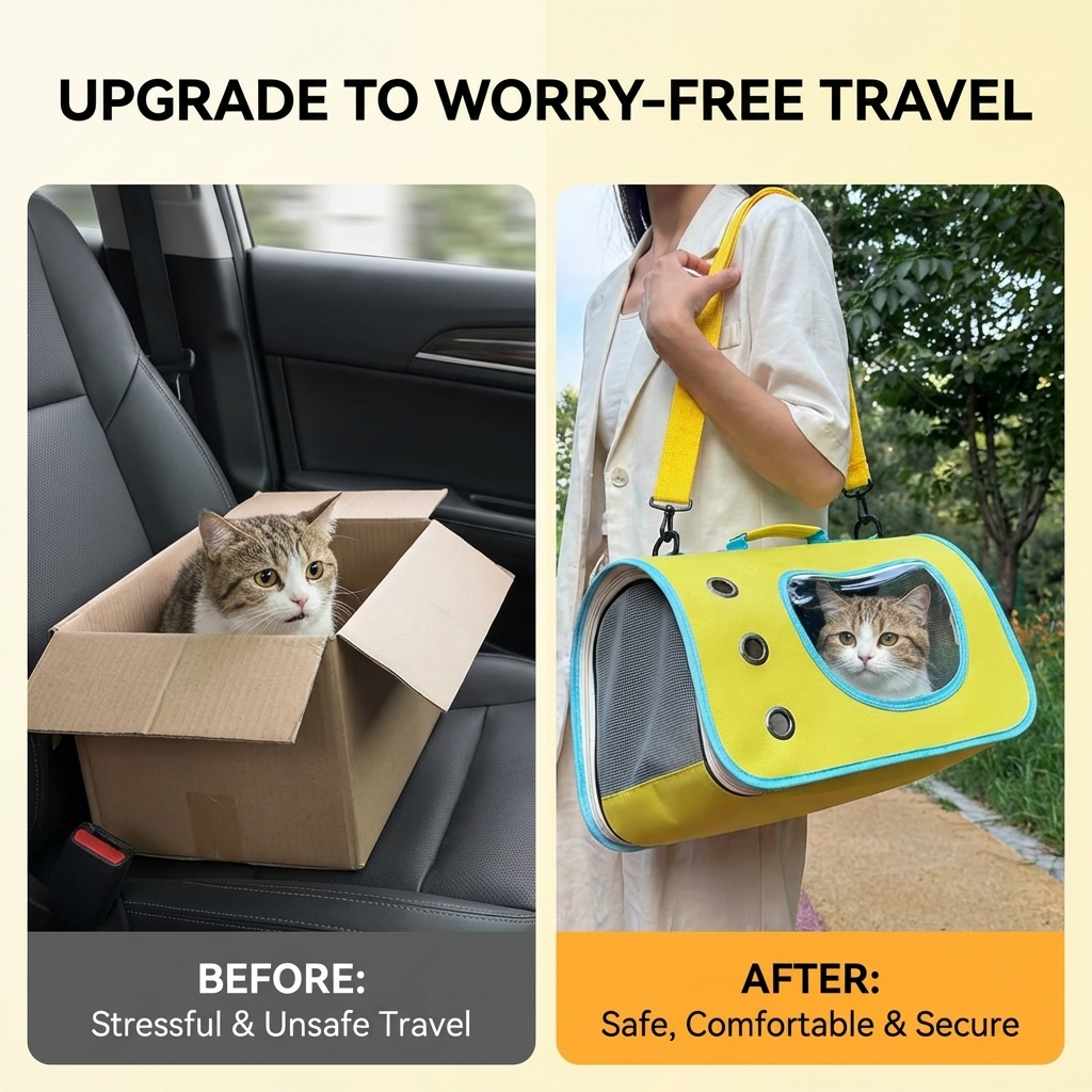 CURAPETS Portable Foldable Pet Carrier
