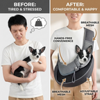 CURAPETS Mesh Sling Pet Carrier