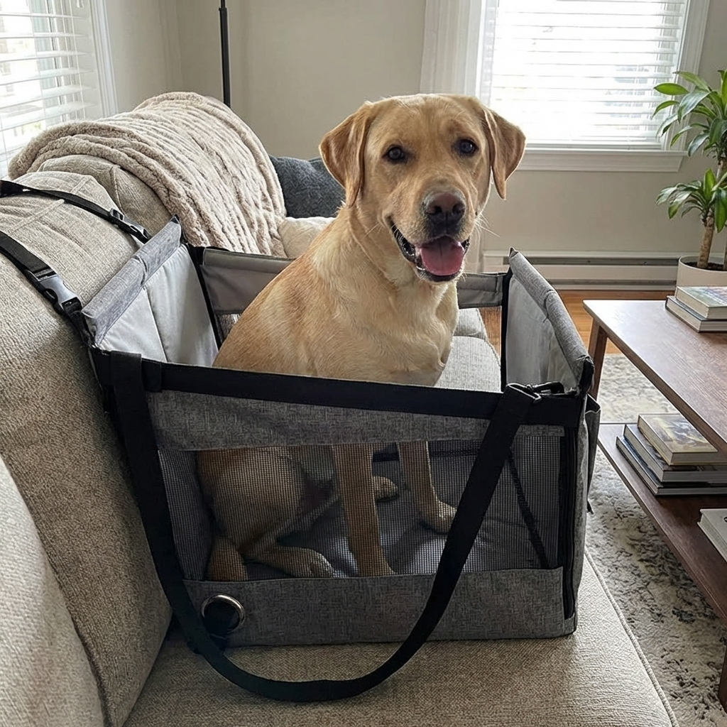 CURAPETS Portable Waterproof Dog Car Seat