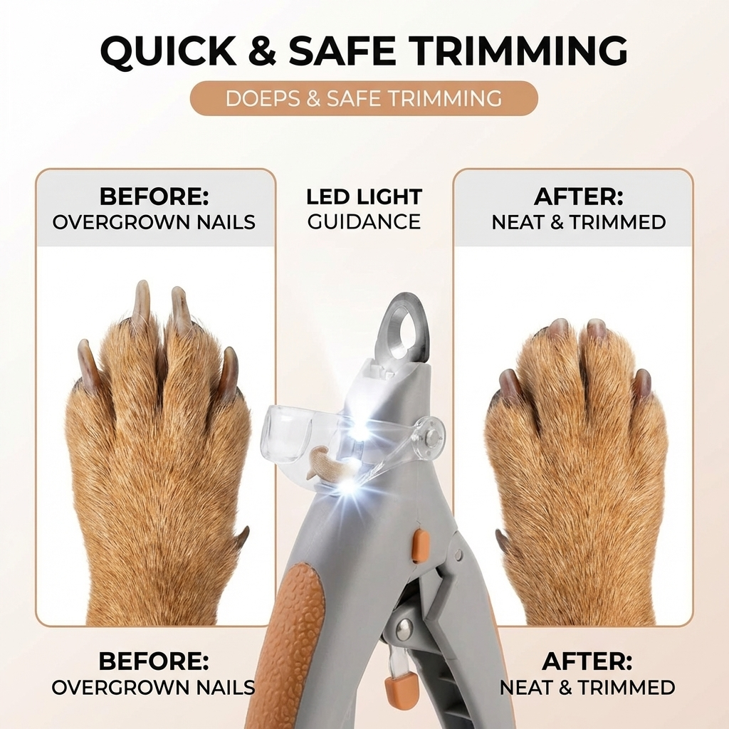 CURAPETS LED Precision Pet Nail Clippers