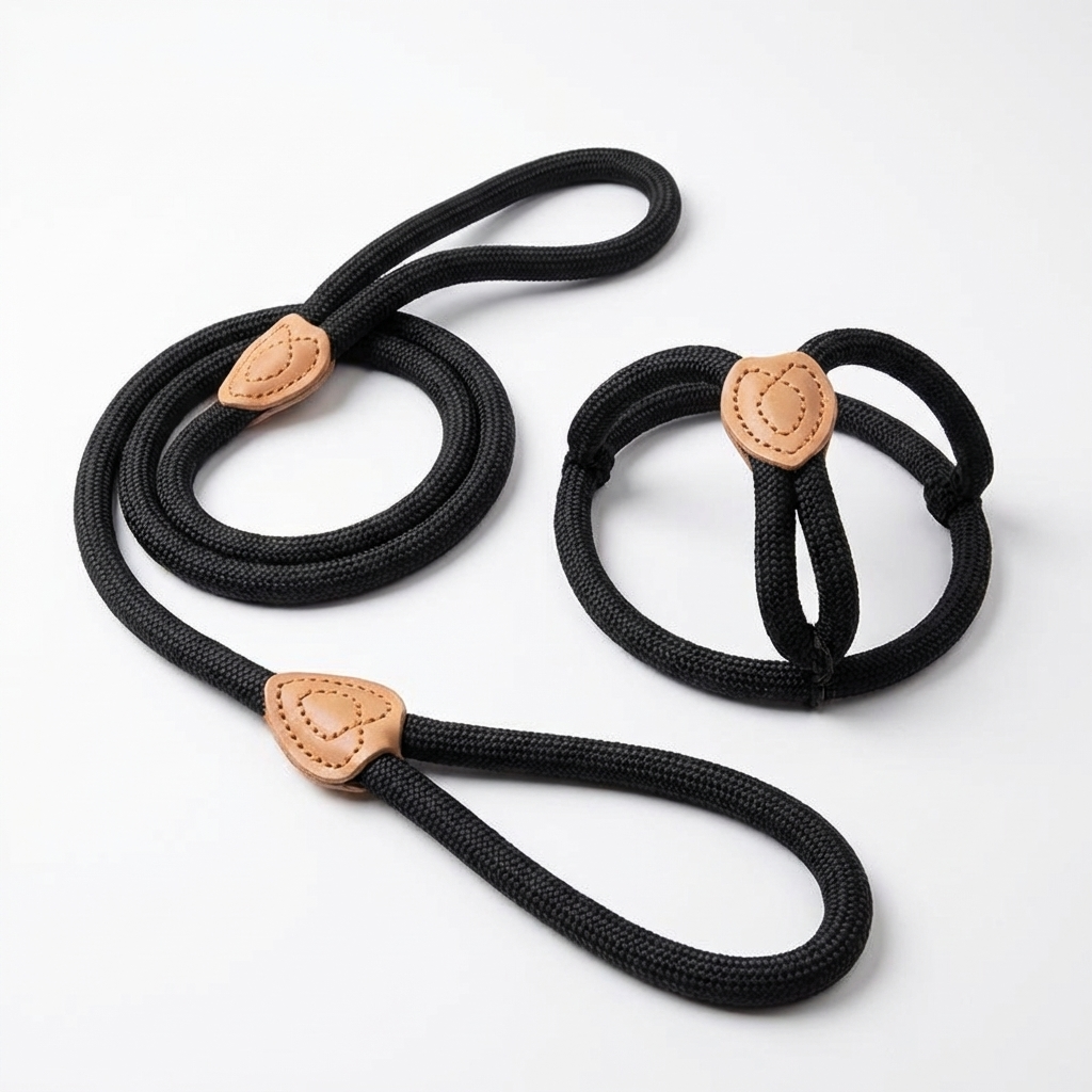 CURAPETS Braided Slip Rope Training Leash