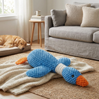 CURAPETS Plush Goose Squeak Chew Toy