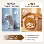 CURAPETS Teddy House Pet Bed