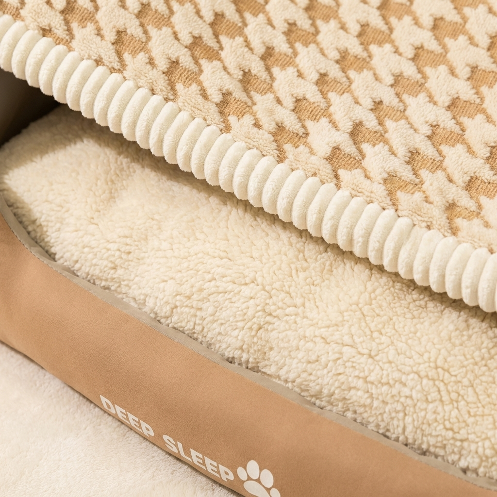 CURAPETS Quilted Dog Den Pet Bed