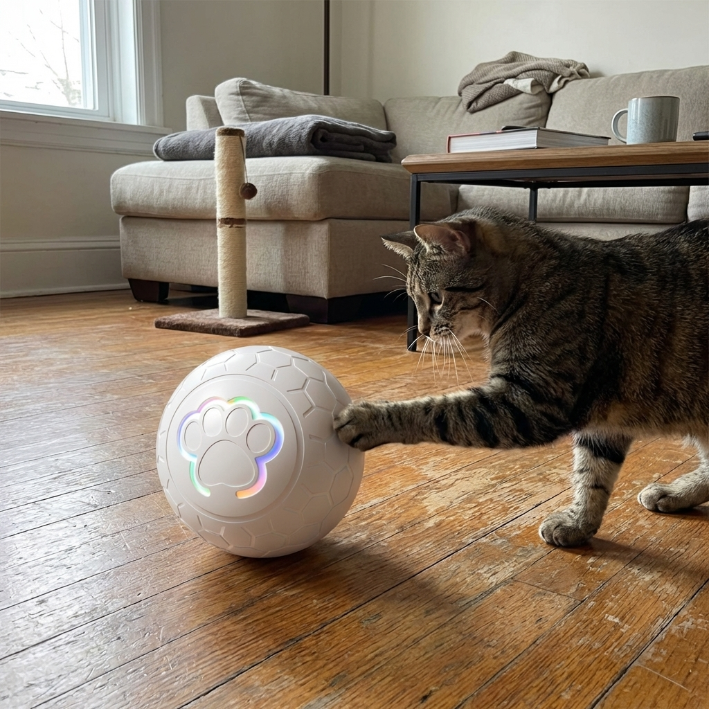 CURAPETS LumaBounce Interactive LED Toy Ball
