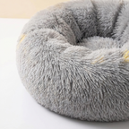 CURAPETS Cozy Round Plush Faux Fur Pet Bed