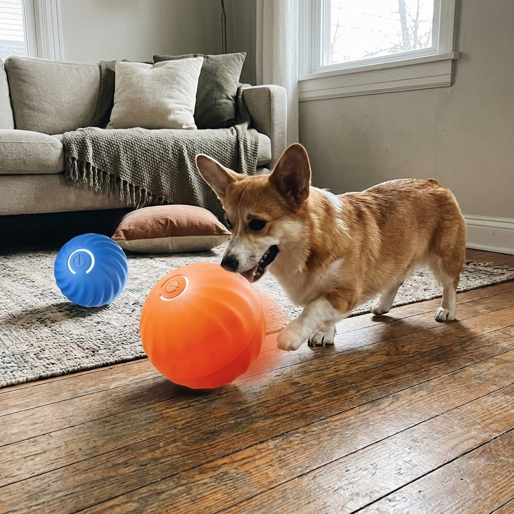 CURAPETS Smart Jumping Dog Toy Ball