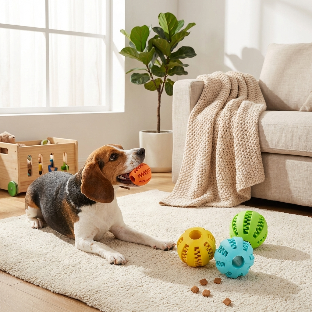 CURAPETS Bite-Resistant Treat Ball Toy
