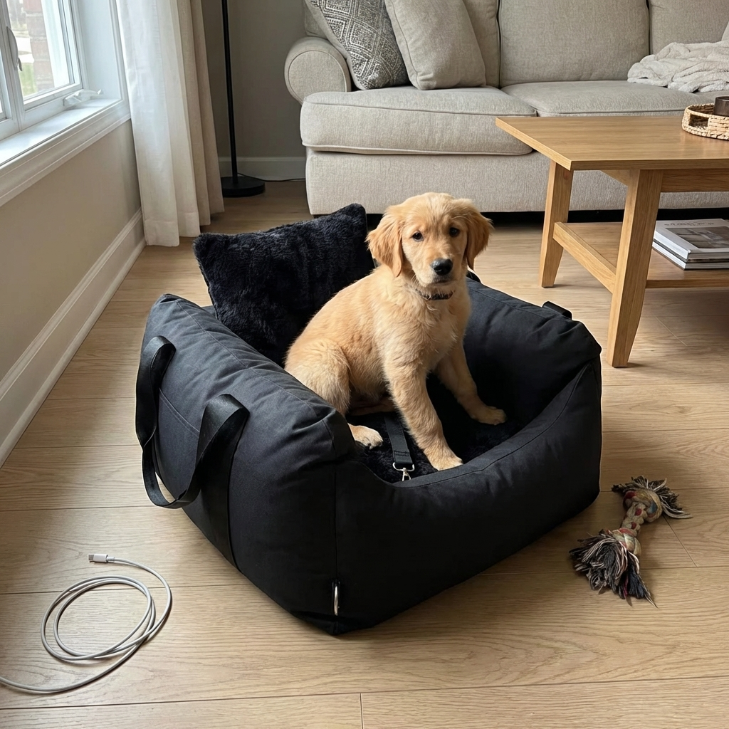 CURAPETS Luxe Travel Dog Car Seat Bed
