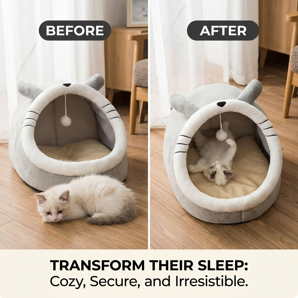 CURAPETS Cozy Tent Cave Bed
