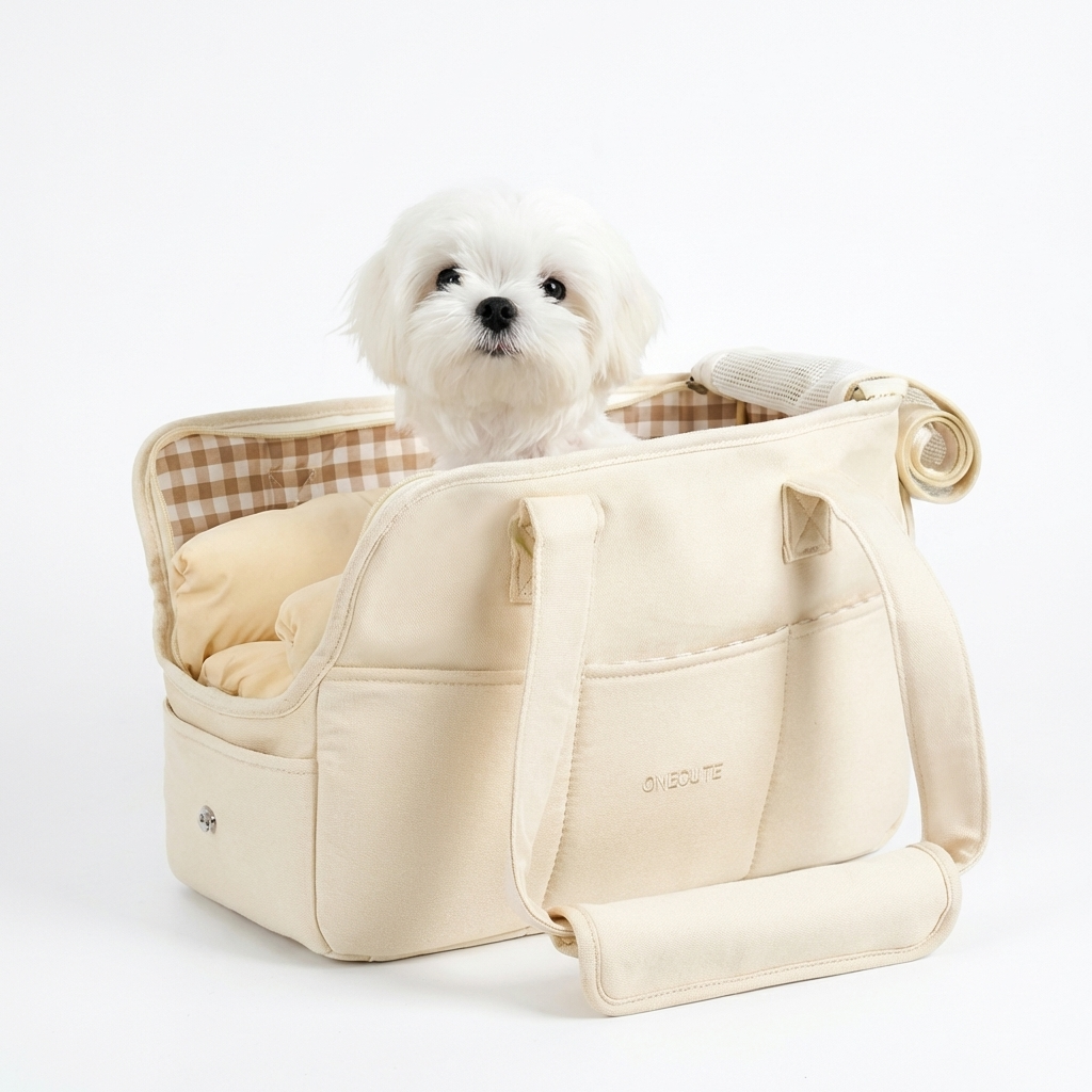 CURAPETS Cozy Cotton Shoulder Pet Carrier